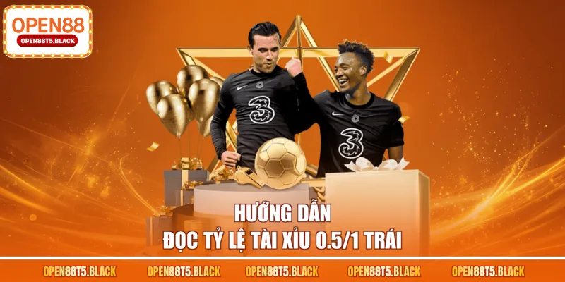 Hướng dẫn đọc tỷ lệ tài xỉu 0.5/1 trái
