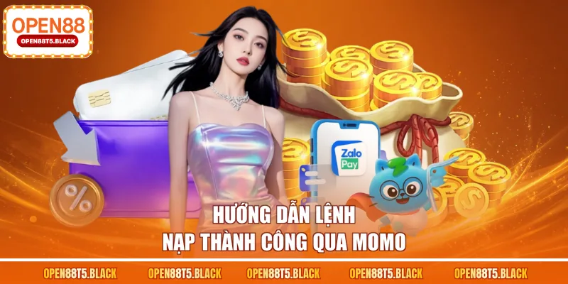 Hướng dẫn lệnh nạp thành công qua Momo